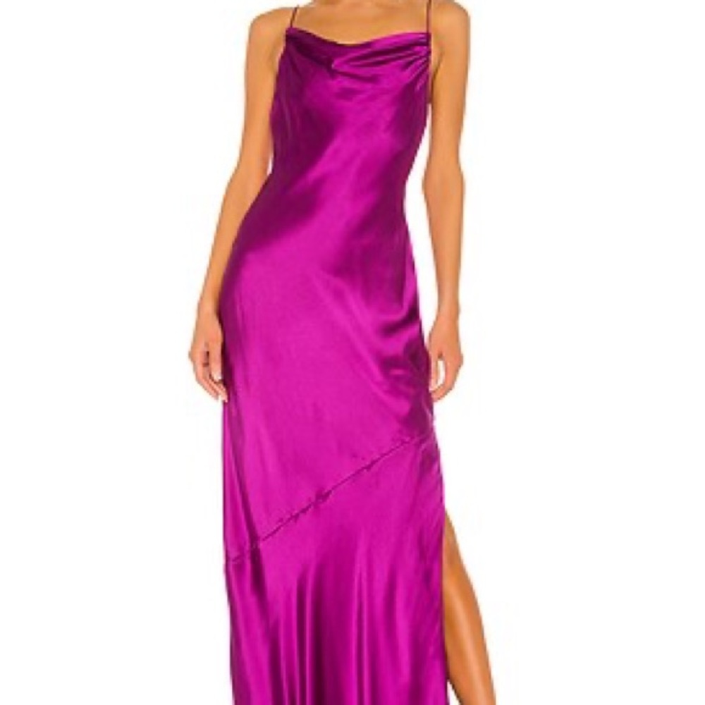 NWOT CAMI NYC the Carla gown in dragonfruit